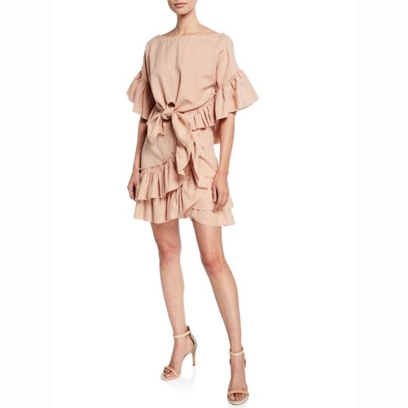 💃🏼5x HP!💃🏼 NWT IRO Musk Linen Ruffle Skirt - Picture 2 of 11